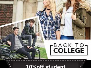 Student discount at Peacocks now!