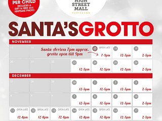 Santa’s Grotto Opening Hours